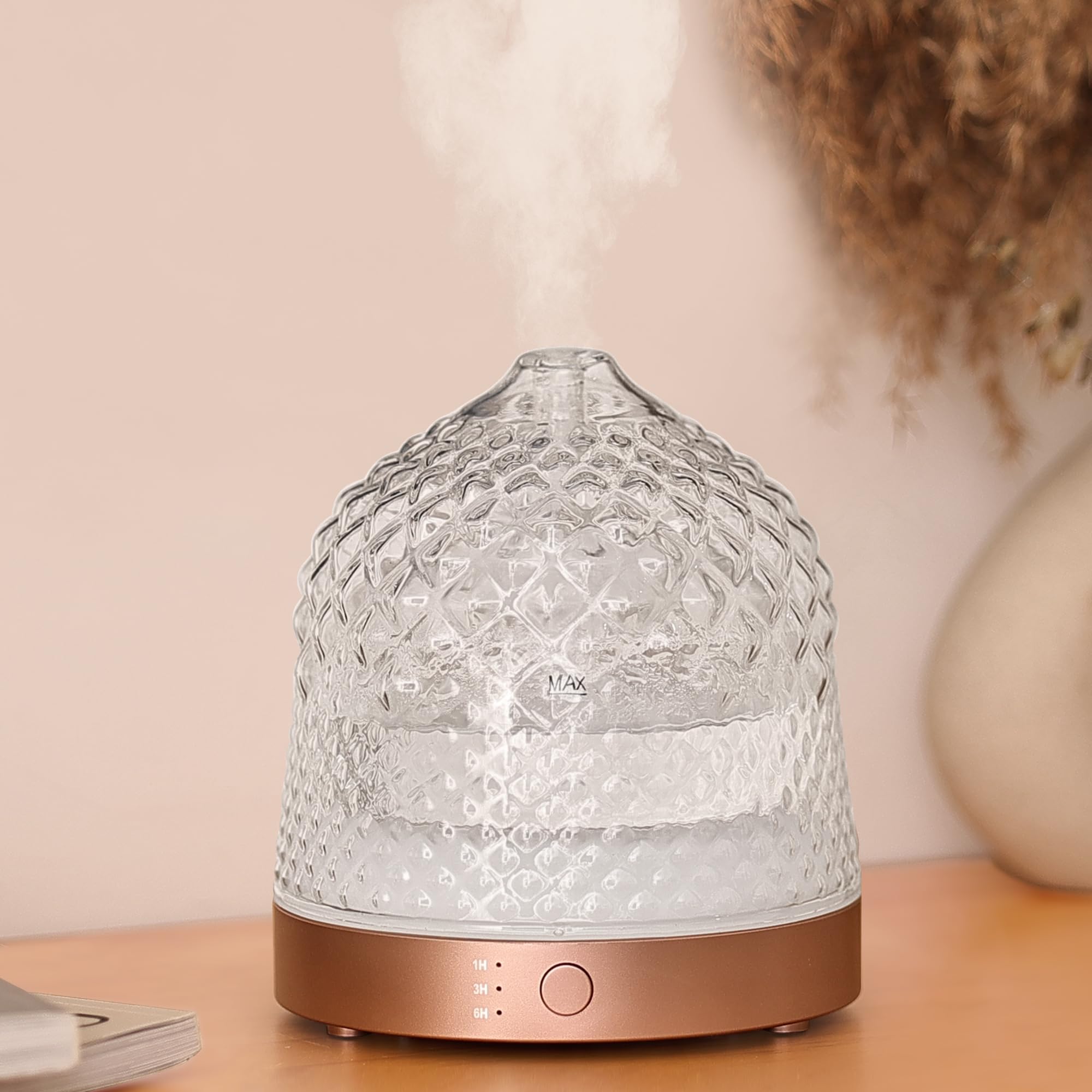 Glass Dome Essential Oil Diffuser, 200ml