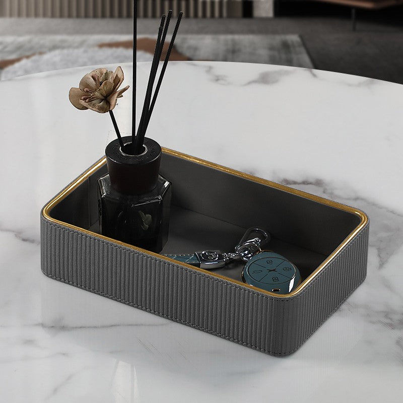 Luxury Leather Key Organizer Tray