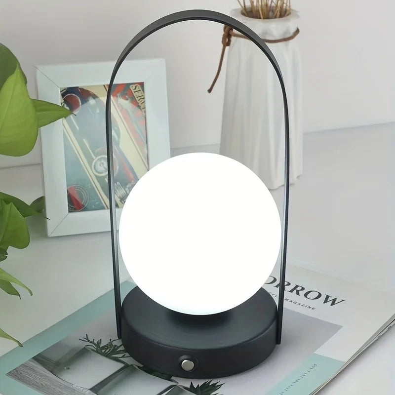 Dimmable Portable Wireless Metal Table Lamp