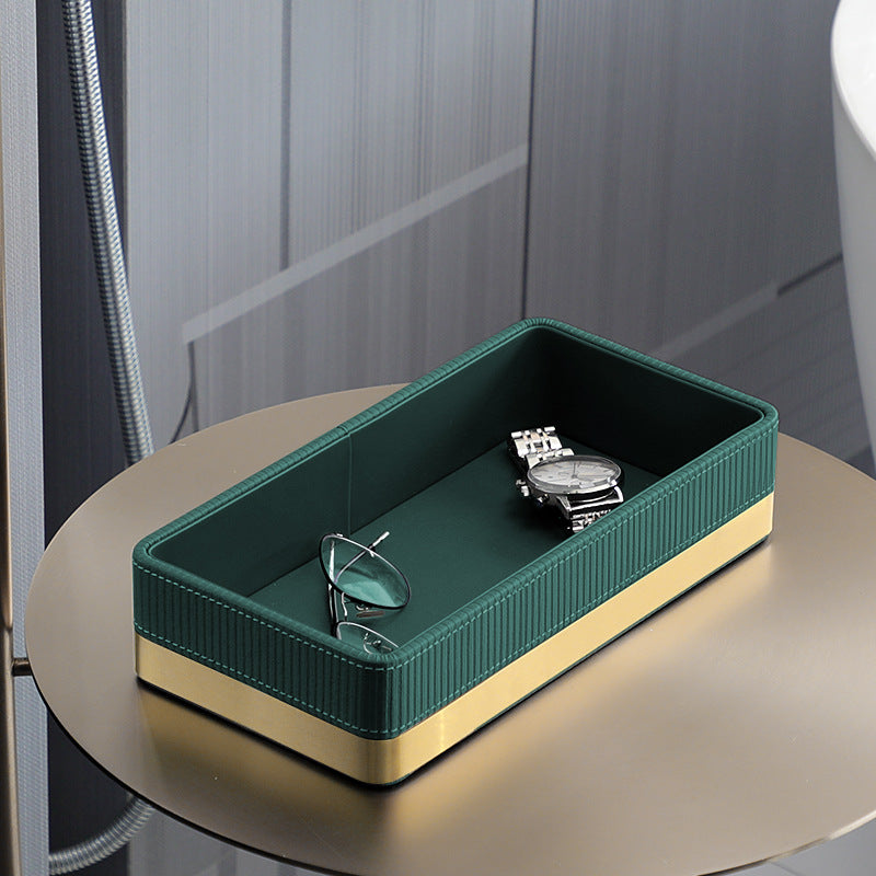 Luxury Leather Key Organizer Tray