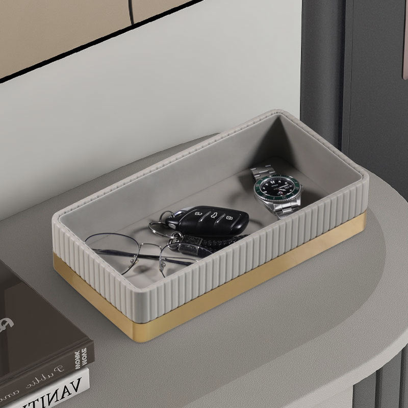 Luxury Leather Key Organizer Tray