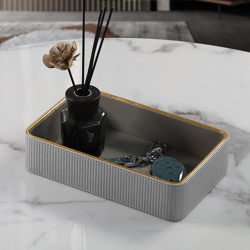 Luxury Leather Key Organizer Tray