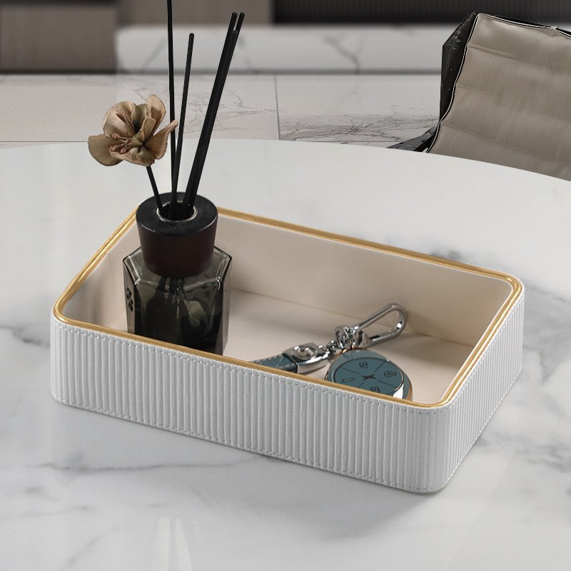Luxury Leather Key Organizer Tray