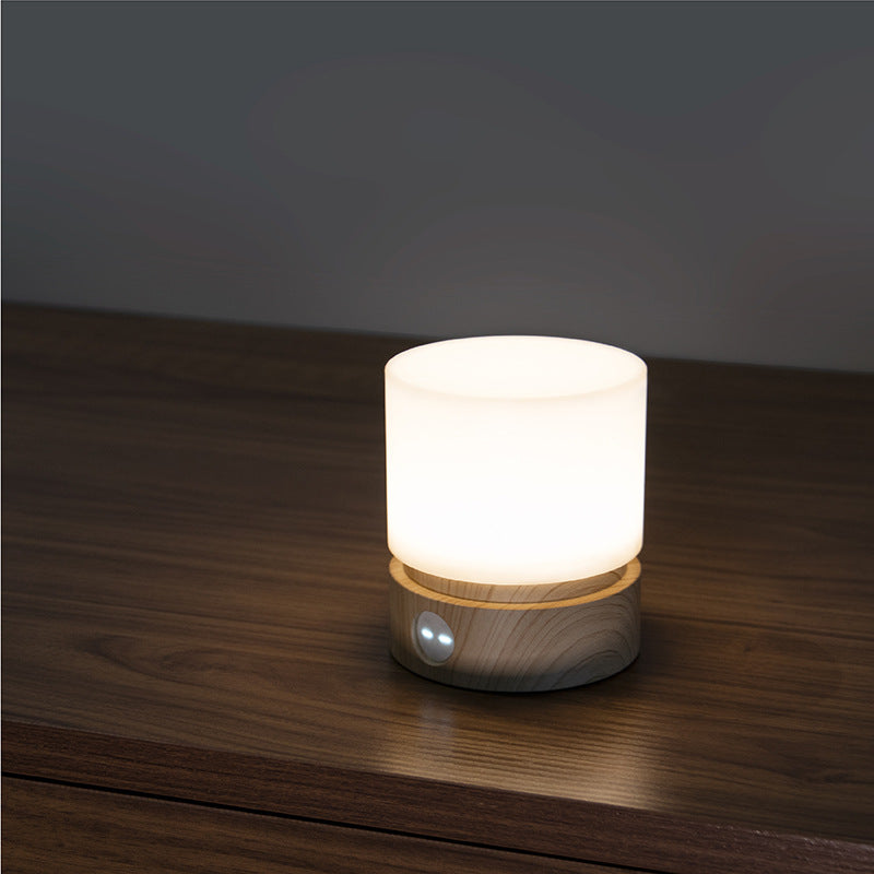 Rechargeable LED Cylinder Night Light with Touch Control