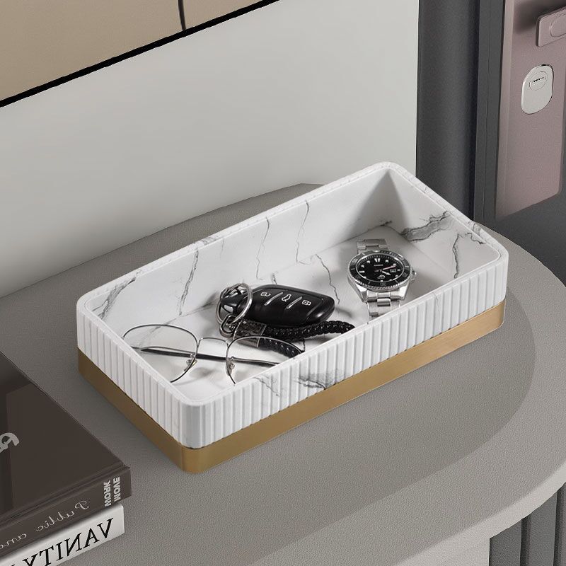 Luxury Leather Key Organizer Tray