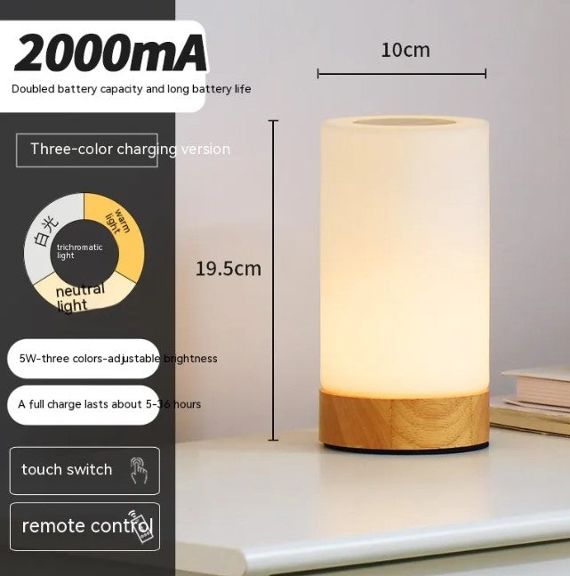 Rechargeable Wireless Night Lamp with Remote Control