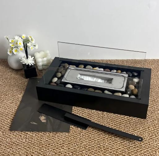 Rectangular Tabletop Alcohol Fireplace