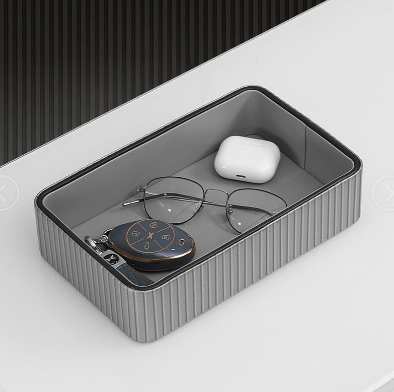 Luxury Leather Key Organizer Tray